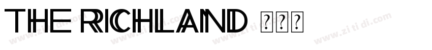 The Richland字体转换